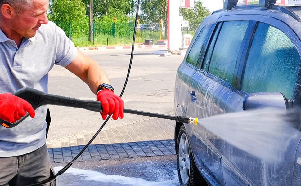Pressure Washer Gun with Nozzles and Wand