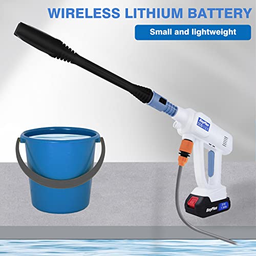 Cordless 21V Power Washer with Battery and Nozzles