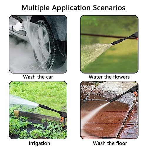Portable 8-in-1 Cordless Pressure Washer, 725 PSI