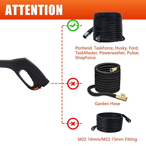 Pressure Washer Gun with Nozzles and Wand