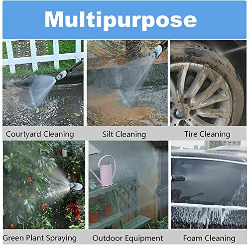 Cordless 21V Power Washer with Battery and Nozzles