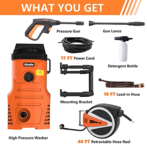Giraffe Tools 1400W Wall Mounted Pressure Washer