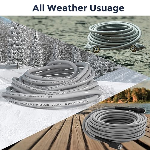 Giraffe Tools 100FT Pressure Washer Hose, 3200 PSI