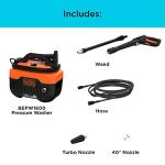 BLACK+DECKER 1,600 PSI Electric Pressure Washer