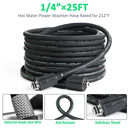 STYDDI 25 FT Heavy-Duty Pressure Washer Hose