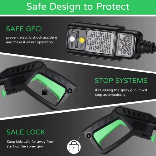 Fancyall 1950 PSI Electric Pressure Washer with Nozzles