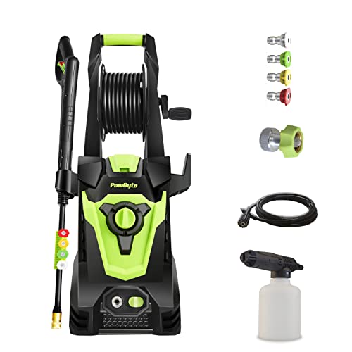 PowRyte 3700 PSI Electric Pressure Washer with Foam Cannon