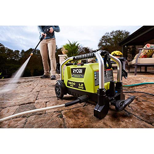 RYOBI 1900 PSI Electric Wheeled Pressure Washer