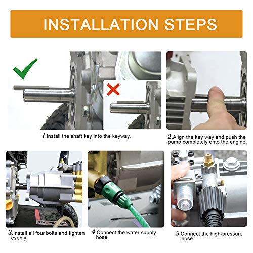 SurmountWay 3400 PSI High Pressure Washer Pump