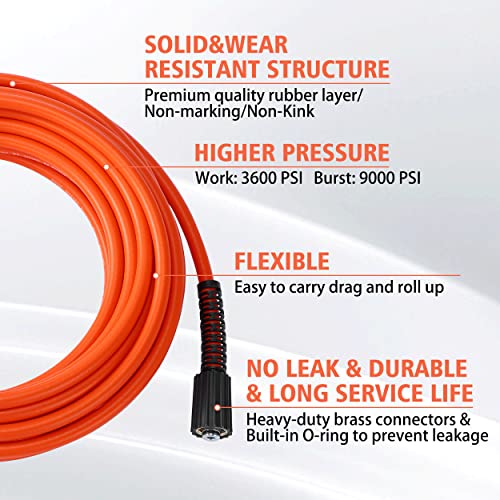 50 FT Kink Resistant Pressure Washer Hose