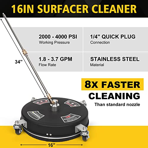 40.6 cm Surface Cleaner for 4000 PSI Pressure Washers