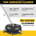 40.6 cm Surface Cleaner for 4000 PSI Pressure Washers