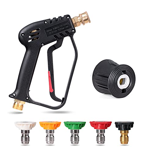YUET High Pressure Washer Gun with 5 Nozzles