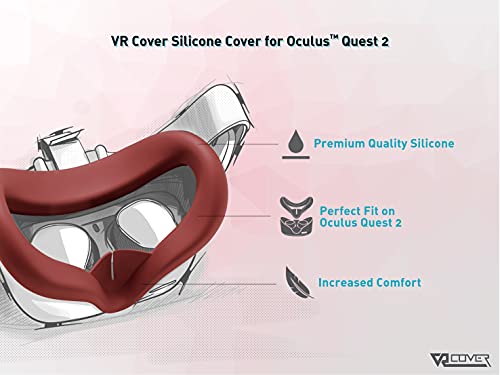 Silicone Cover for Meta/Oculus Quest 2 - Red