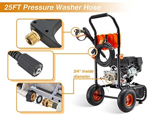 Efurden 3500 PSI Gas Pressure Washer with Nozzles