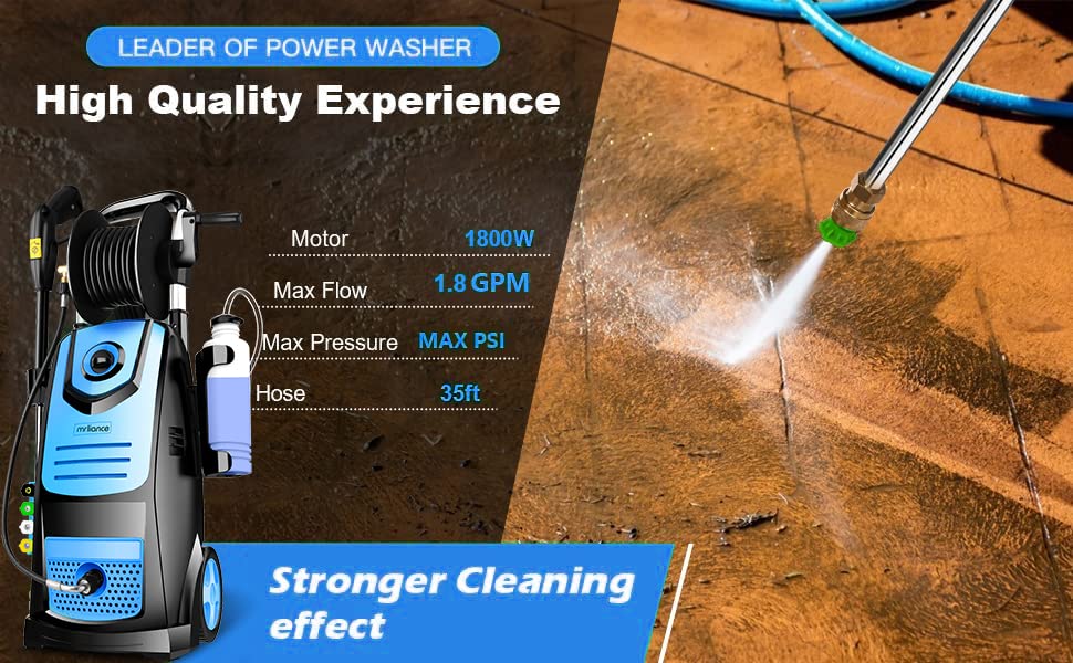 MRLIANCE High Pressure Electric Pressure Washer 1800W