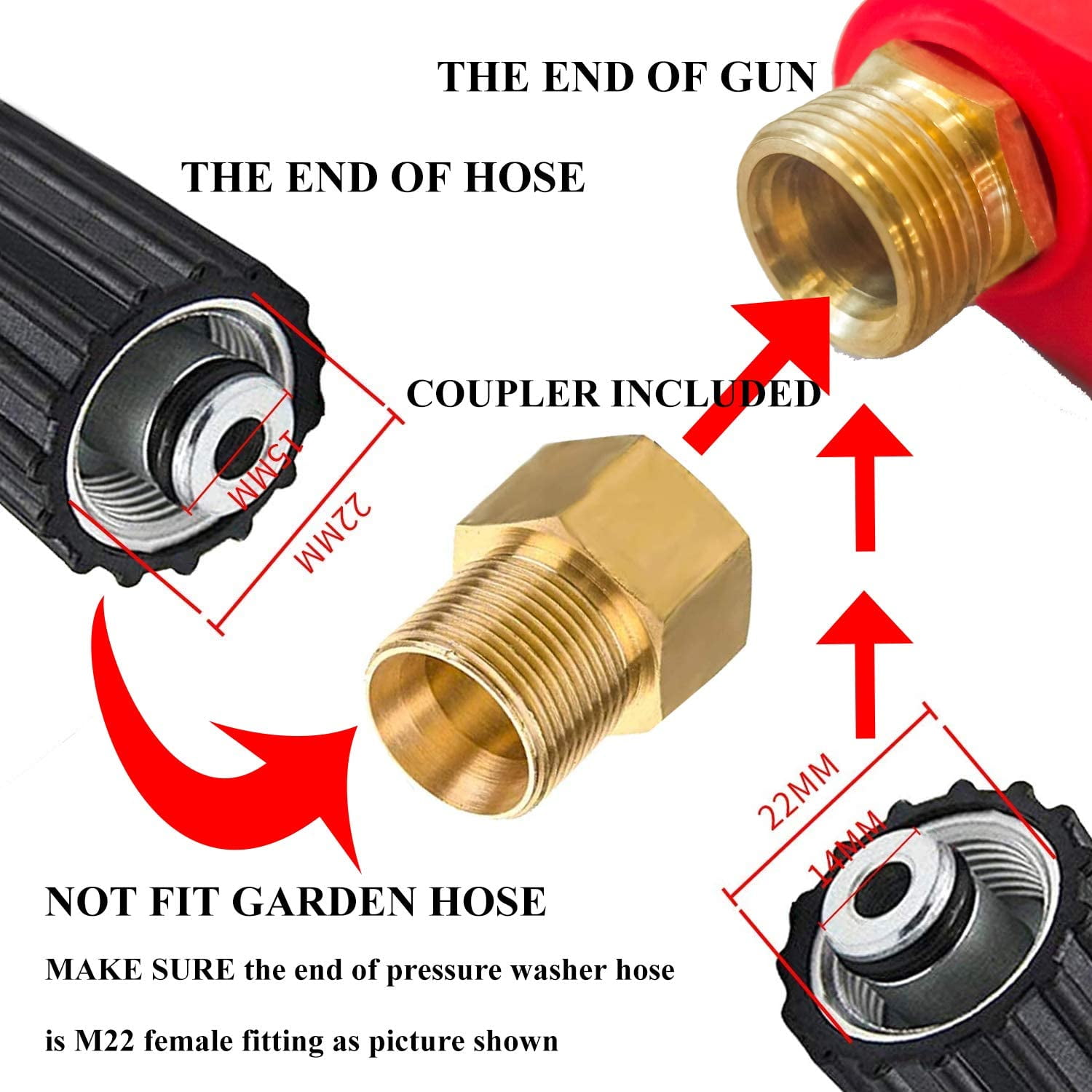 High Power Pressure Washer Gun with Extension Wand