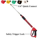 High Power Pressure Washer Gun with Extension Wand