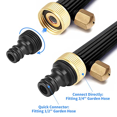 Jet Pressure Washer with 3 Nozzles and Hose
