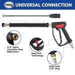 TOOLCY Adjustable Pressure Washer Gun with Nozzles