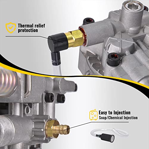 SurmountWay 3200PSI Horizontal Pressure Washer Pump