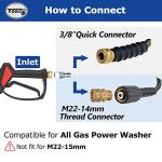 TOOLCY Adjustable Pressure Washer Gun with Nozzles