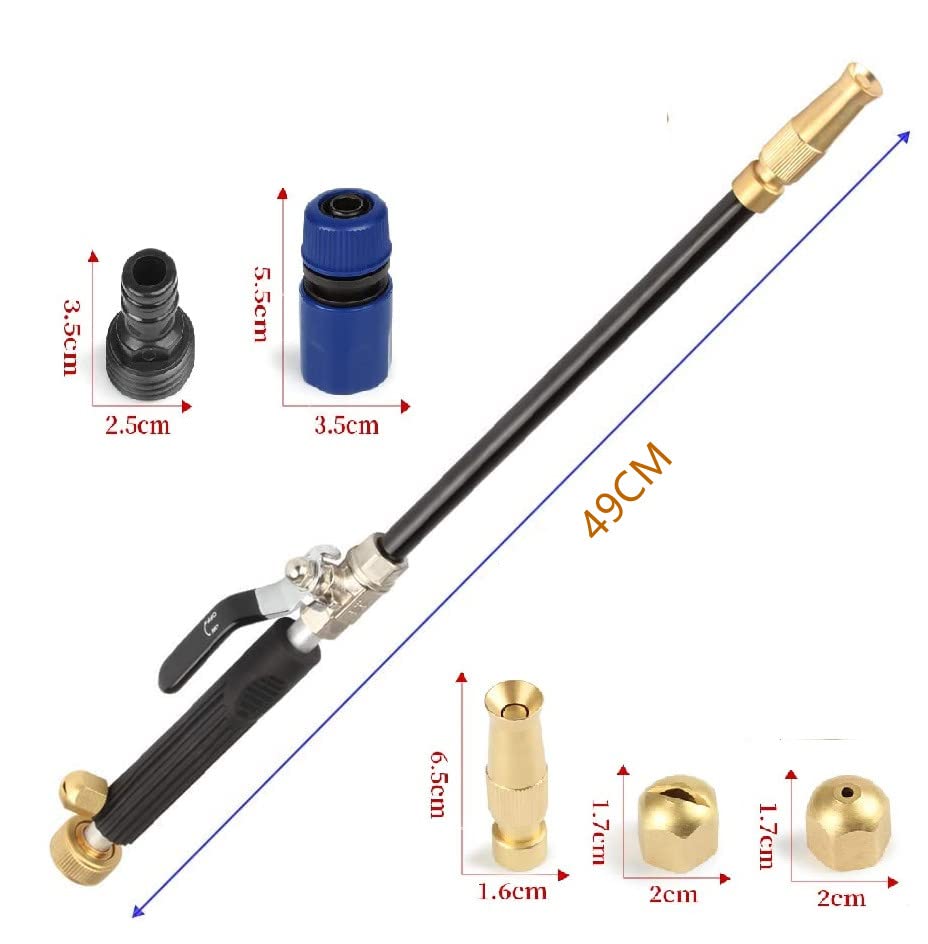 Extendable High Pressure Power Washer Gun with Tips