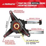 YAMATIC Vertical Pressure Washer Pump, 2600-3100 PSI