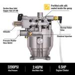 SurmountWay 3200PSI Horizontal Pressure Washer Pump