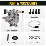 SurmountWay 3200PSI Horizontal Pressure Washer Pump