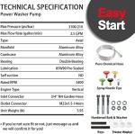 YAMATIC Vertical Pressure Washer Pump, 2600-3100 PSI