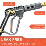 Heliwoo Adjustable Pressure Washer Gun with Nozzles