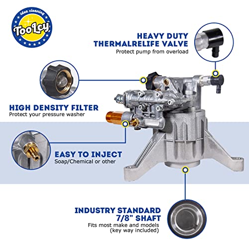 TOOLCY Vertical Pressure Washer Pump, 2500-3100 PSI