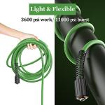50FT Kink Resistant Pressure Washer Hose, 3600 PSI