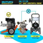 MUTURQ 3/4" Shaft Pressure Washer Pump, 2600-3000 PSI