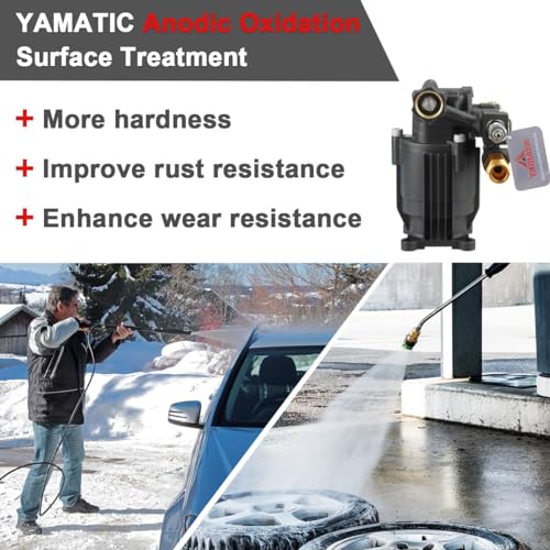 YAMATIC 3/4" Shaft Horizontal Pressure Washer Pump