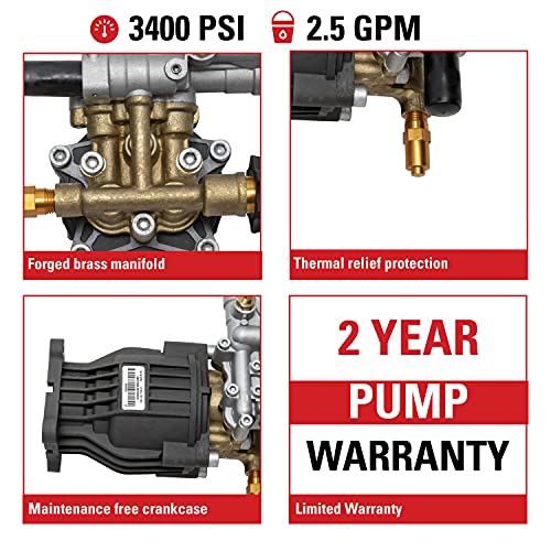 OEM Technologies 3100 PSI Horizontal Pressure Washer Pump