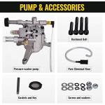 SurmountWay 3200 PSI Vertical Pressure Washer Pump