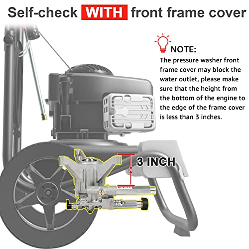 YAMATIC Vertical Pressure Washer Pump, 2200-2500 PSI