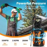 3500PSI Electric Pressure Washer with Nozzles and Hose