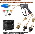 YUET High Pressure Washer Gun with 5 Nozzles