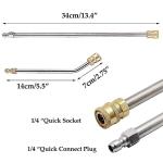Pressure Washer Extension Wand and Curved Rod Set