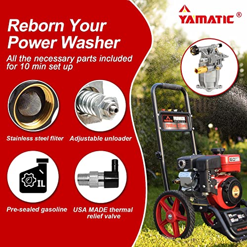 Yamatic 3000 PSI 2.4 GPM Pressure Washer Pump