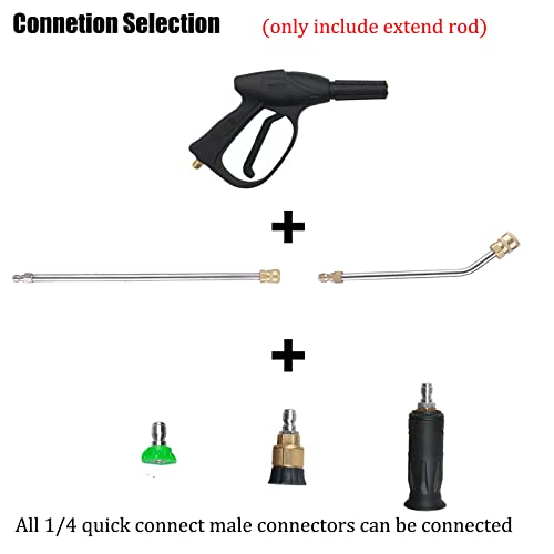 Pressure Washer Extension Wand and Curved Rod Set