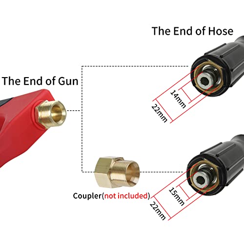 Sooprinse 3000 PSI Pressure Washer Gun with Extensions