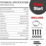 Yamatic 3000 PSI 2.4 GPM Pressure Washer Pump