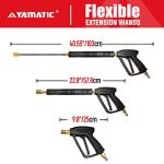 YAMATIC Pressure Washer Gun with Flexible Extension Wand