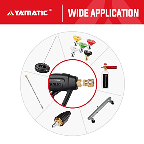 YAMATIC Pressure Washer Gun with Quick Connector