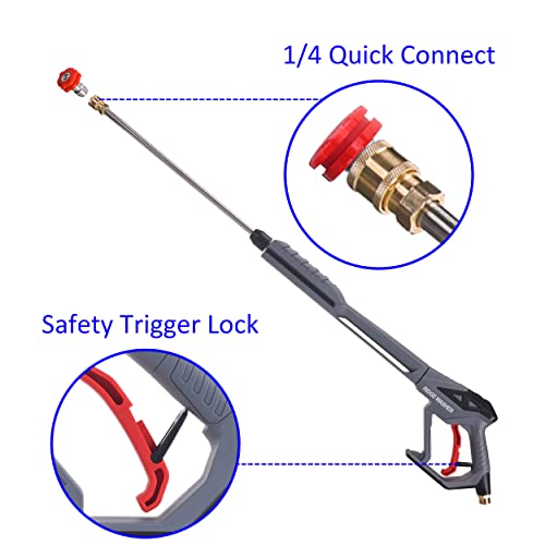 Ridge Washer High-Pressure Spray Gun with Extensions