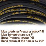 Twinkle Star 50FT Pressure Washer Hose 4000 PSI